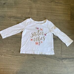 Carters Sister Shirt 12M